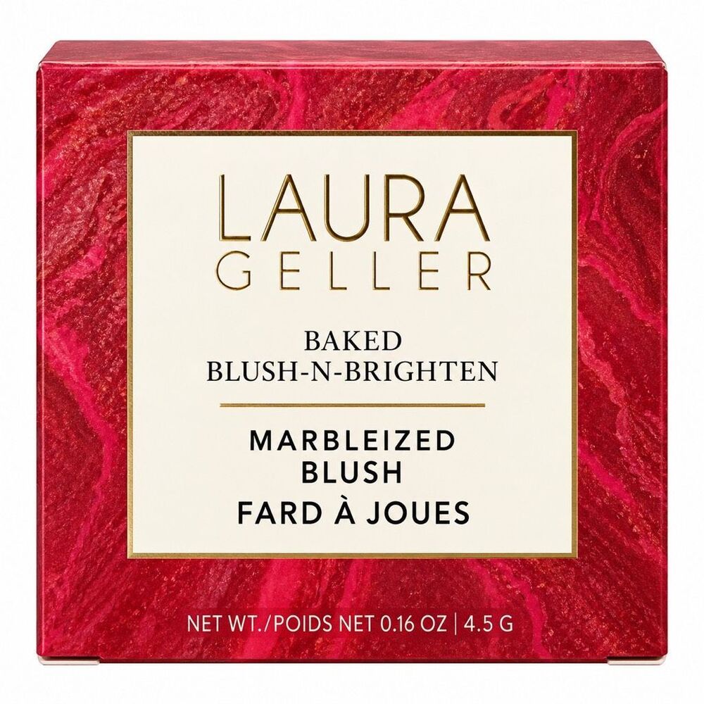 Laura Geller Baked Blush-N-Brighten Marbleized Blush 0.16oz New BURNISHED BERRY